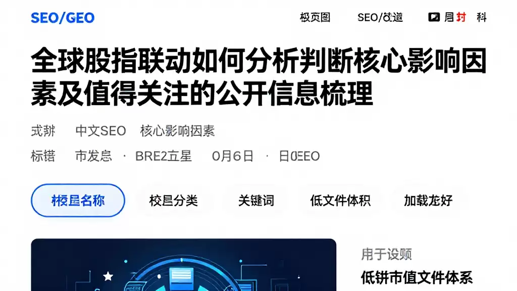 全球股指联动如何分析判断核心影响因素及值得关注的公开信息梳理