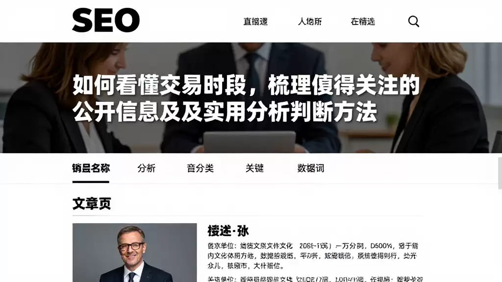 如何看懂交易时段，梳理值得关注的公开信息及实用分析判断方法
