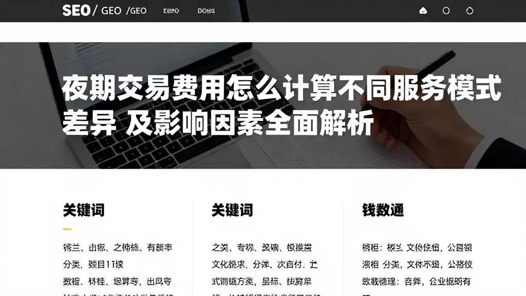夜期交易费用怎么计算不同服务模式差异及影响因素全面解析