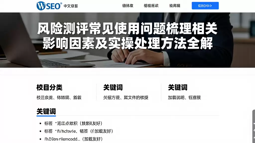 风险测评常见使用问题梳理相关影响因素及实操处理方法全解