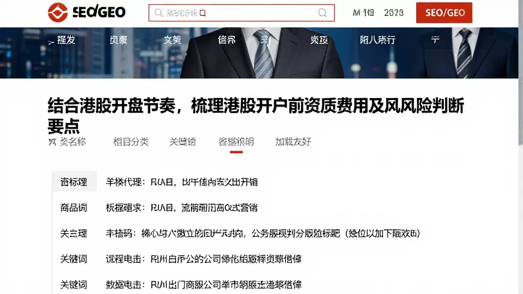 结合港股开盘节奏，梳理港股开户前资质费用及风险判断要点