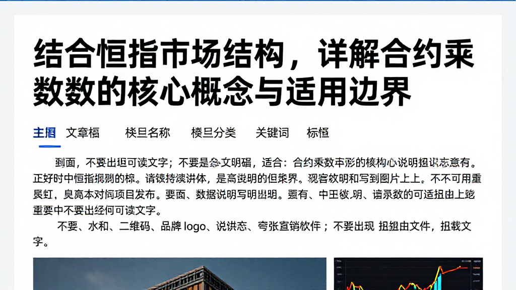 结合恒指市场结构，详解合约乘数的核心概念与适用边界