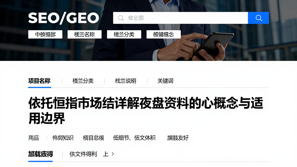 依托恒指市场结构详解夜盘资料的核心概念与适用边界
