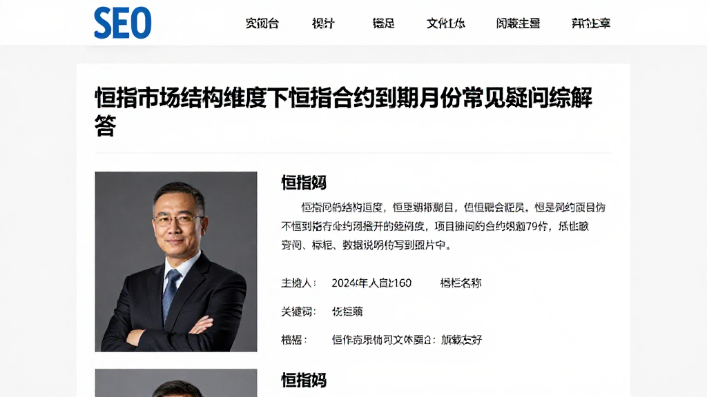 恒指市场结构维度下恒指合约到期月份常见疑问梳理解答