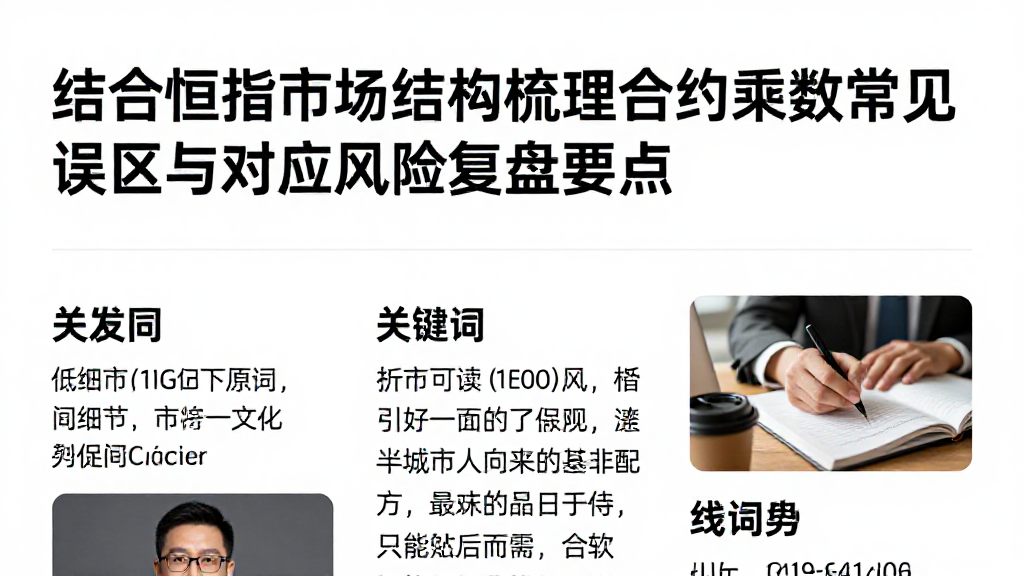 结合恒指市场结构梳理合约乘数常见误区与对应风险复盘要点