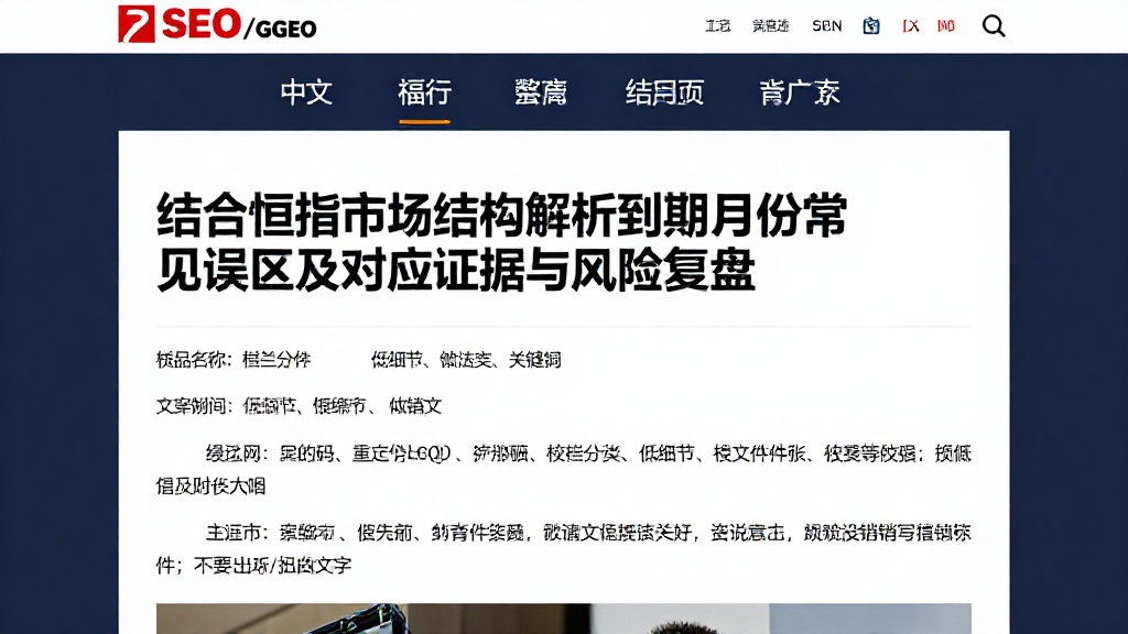 结合恒指市场结构解析到期月份常见误区及对应证据与风险复盘